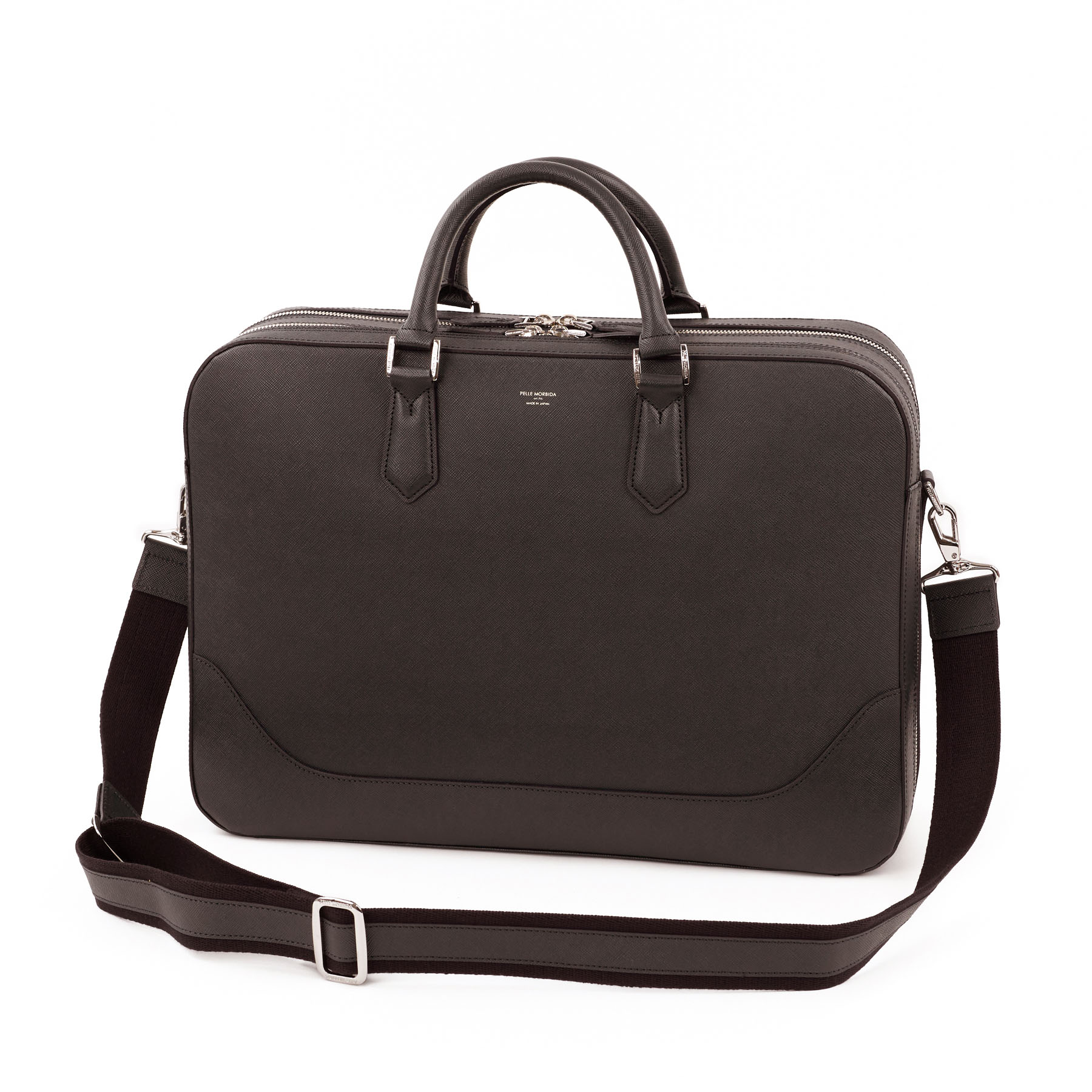 PELLE MORBIDA ペッレモルビダ Capitano キャピターノ B4ブリーフケース 2室タイプ（ショルダーベルト付属） PMO-CA014
