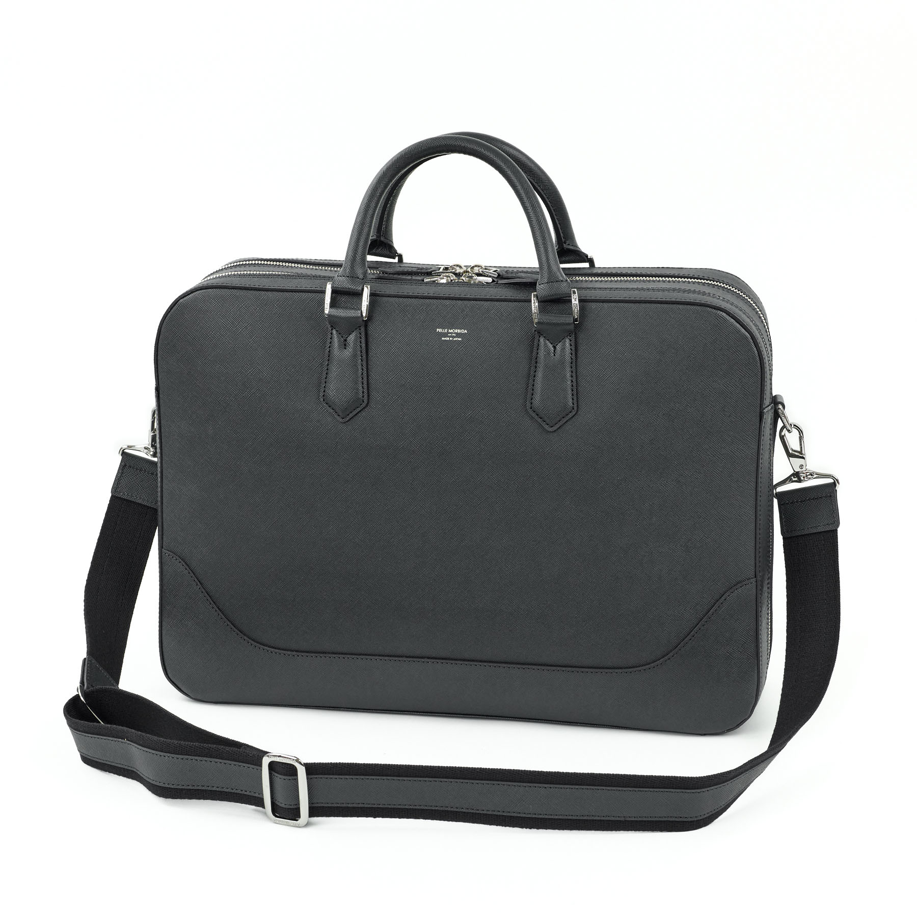 PELLE MORBIDA ペッレモルビダ Capitano キャピターノ B4ブリーフケース 2室タイプ（ショルダーベルト付属） PMO-CA014
