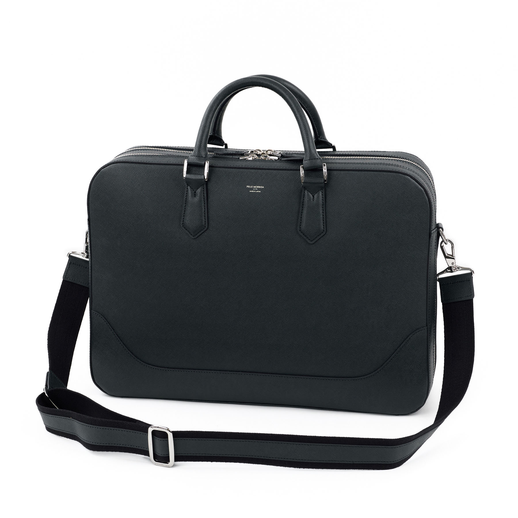 PELLE MORBIDA ペッレモルビダ Capitano キャピターノ B4ブリーフケース 2室タイプ（ショルダーベルト付属） PMO-CA014