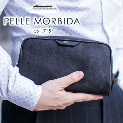 PELLE MORBIDA ペッレモルビダ Capitano キャピターノ リモンタ ポーチ（大） PMO-CA110