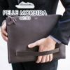 PELLE MORBIDA ペッレモルビダ Capitano キャピターノ エンボスレザー クラッチバッグ（L） PMO-CA204