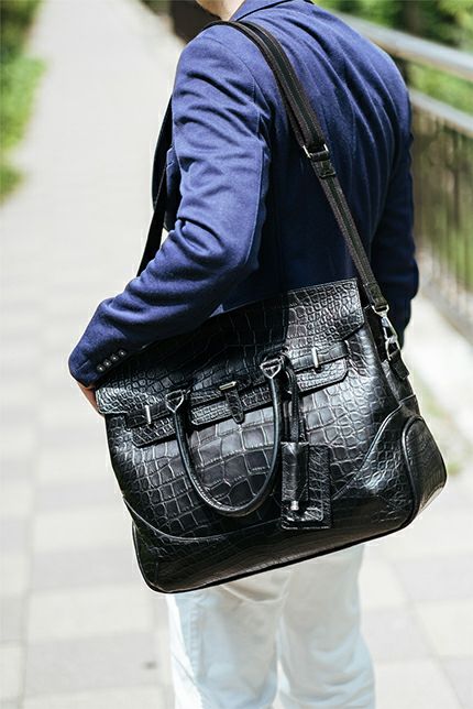 PELLE MORBIDA ペッレモルビダ Cocodrillo コッコドリーロ 2WAY ボストンバッグ PMO-CR018