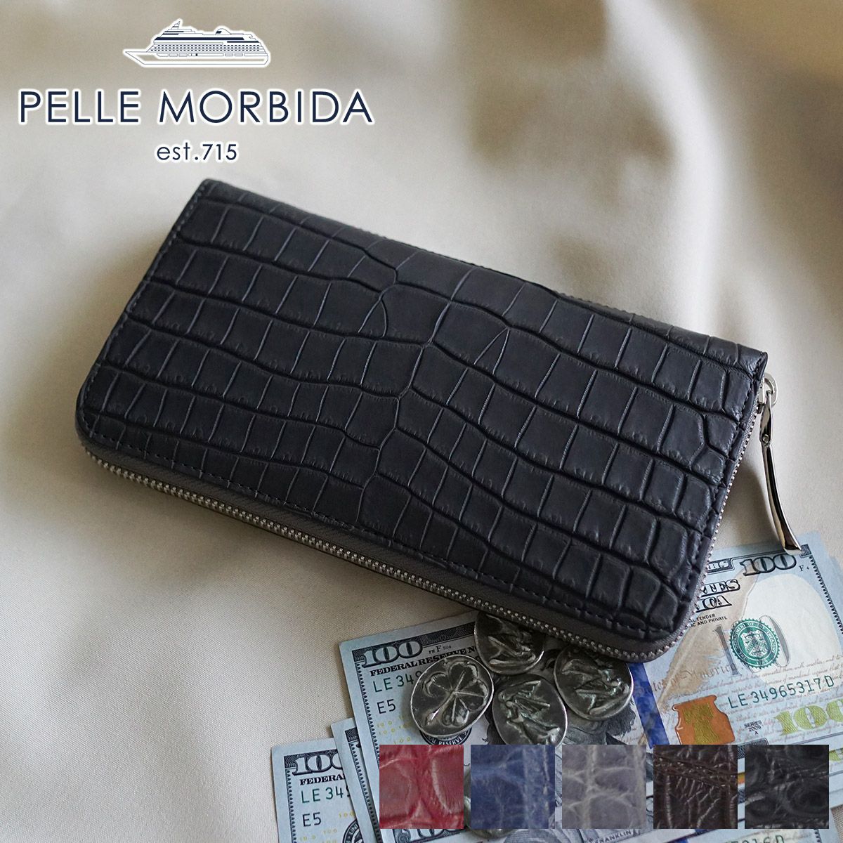 PELLE MORBIDA ペッレモルビダ Cocodrillo コッコドリーロ ラウンド  