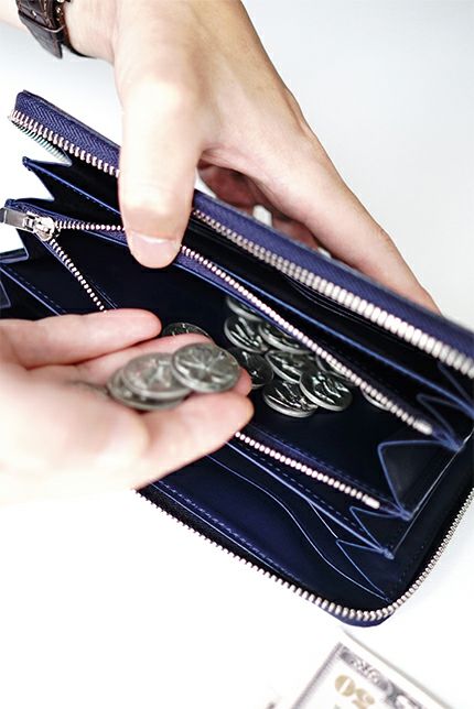 PELLE MORBIDA ペッレモルビダ Barca バルカ リザードレザー ラウンドファスナー 小銭入れ付き 長財布 (大) PMO-LI001