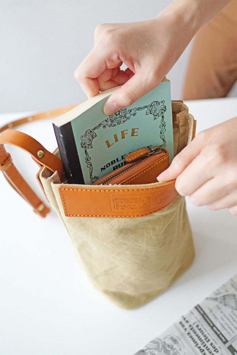 SEAGULL SHIP シーガルシップ 防水ドゥーマン 防水バイオクロス×栃木レザー ミニサコッシュ SMIC-030