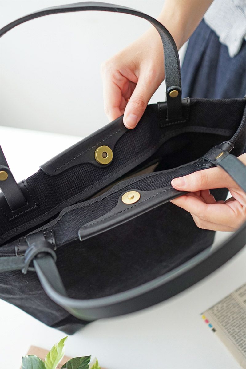 SEAGULL SHIP シーガルシップ 防水ドゥーマン 防水バイオクロス×栃木レザー パイピングトートバッグ(小) SMIC-036