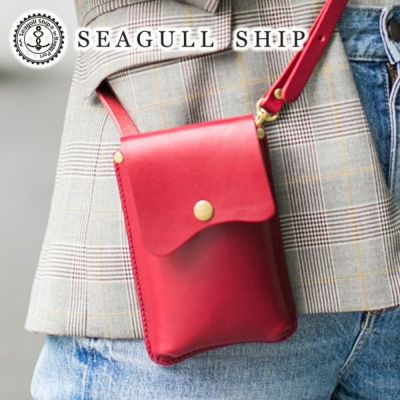 SEAGULL SHIP シーガルシップ オリジナル栃木レザー モバイルショルダーバッグ SMIC-2000