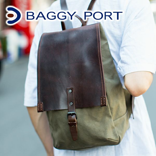 BAGGY PORT バギーポート ウォッシュ加工６号帆布×オイルレザー