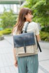 BAGGY PORT バギーポート ウォッシュ加工６号帆布×オイルレザー リュック（小） TEPP-460