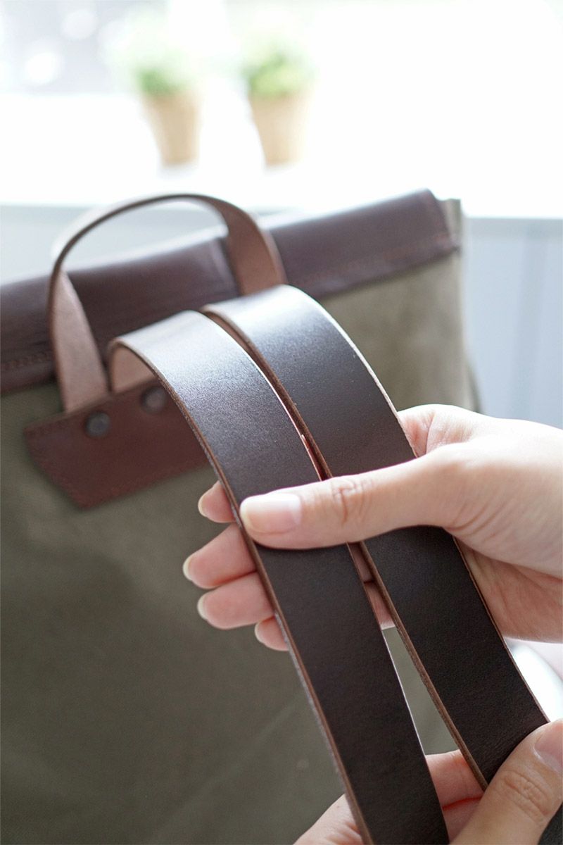 BAGGY PORT バギーポート ウォッシュ加工６号帆布×オイルレザー リュック（小） TEPP-460