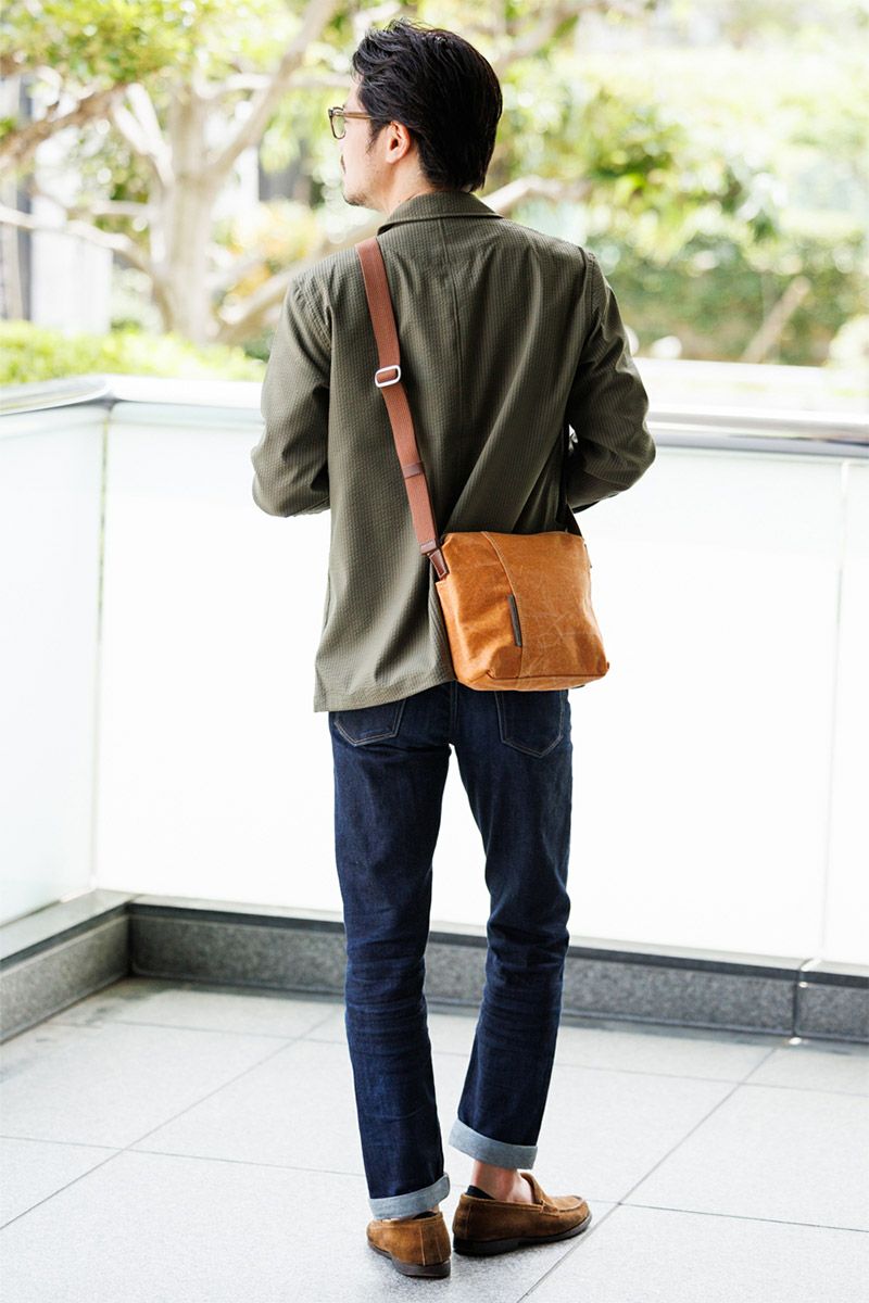 BAGGY PORT バギーポート ８号帆布カラーコーティング FACE フェイス ショルダーバッグ(小) YNM-1303