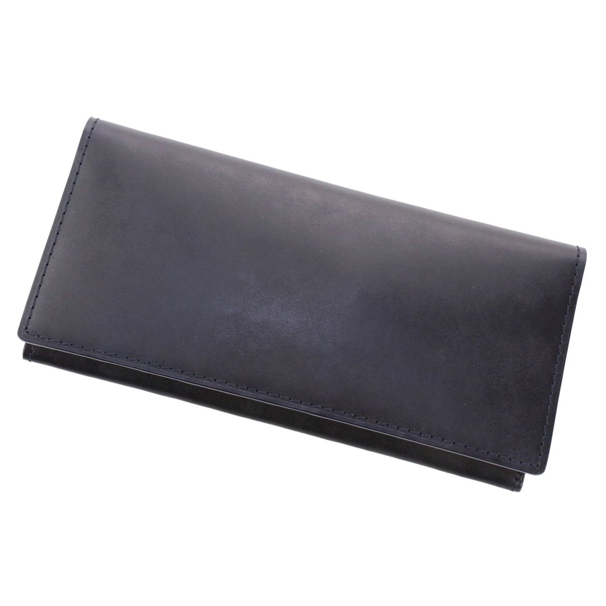 BAGGY PORT バギーポート 藍染レザー シリーズ KOI INDIGO DYE SMOOTH コーアイ インディゴ 小銭入れ付き二つ折り長財布　ZYS-090