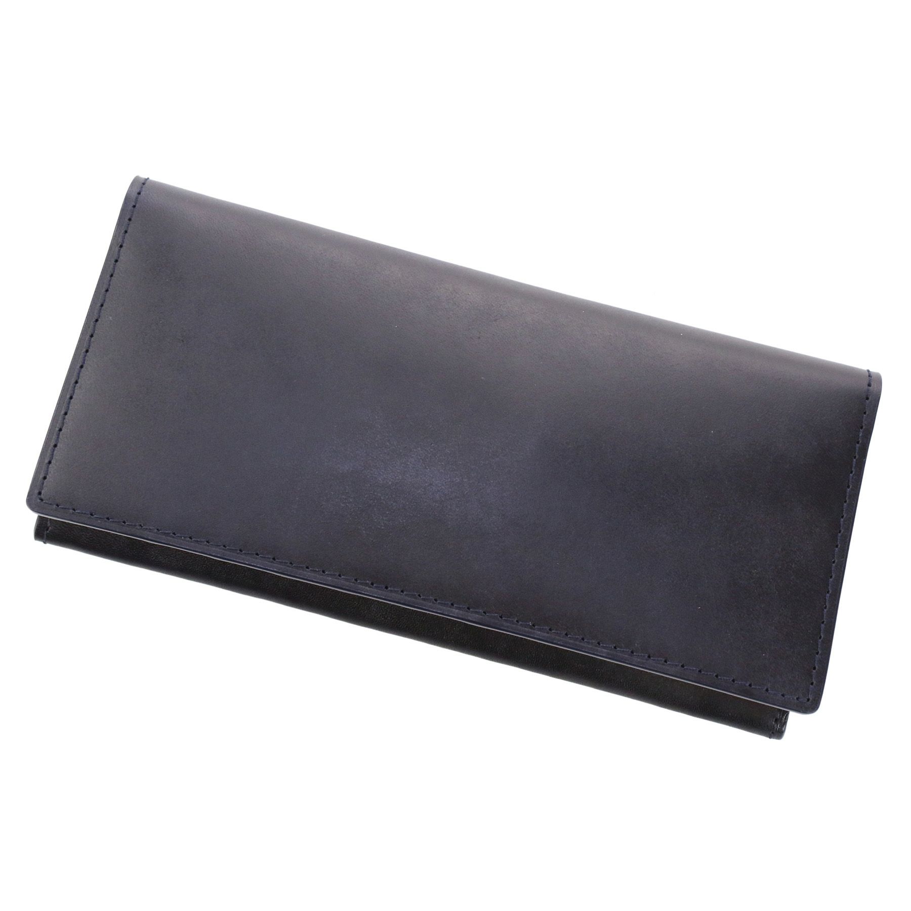 BAGGY PORT バギーポート 藍染レザー シリーズ KOI INDIGO DYE SMOOTH コーアイ インディゴ 小銭入れ付き二つ折り長財布　ZYS-090