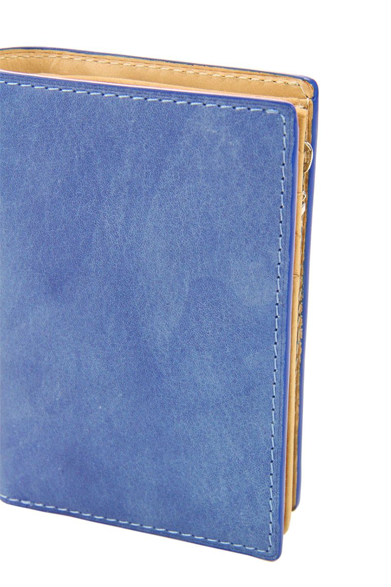 BAGGY PORTバギーポート 藍染めレザー シリーズ KOI INDIGO DYE SMOOTH コーアイ インディゴ 小銭入れ付き二つ折り財布　ZYS-096