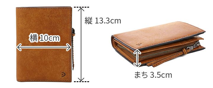 BAGGY PORT バギーポート ブオナ 小銭入れ付き二つ折り財布 ZYS-2402