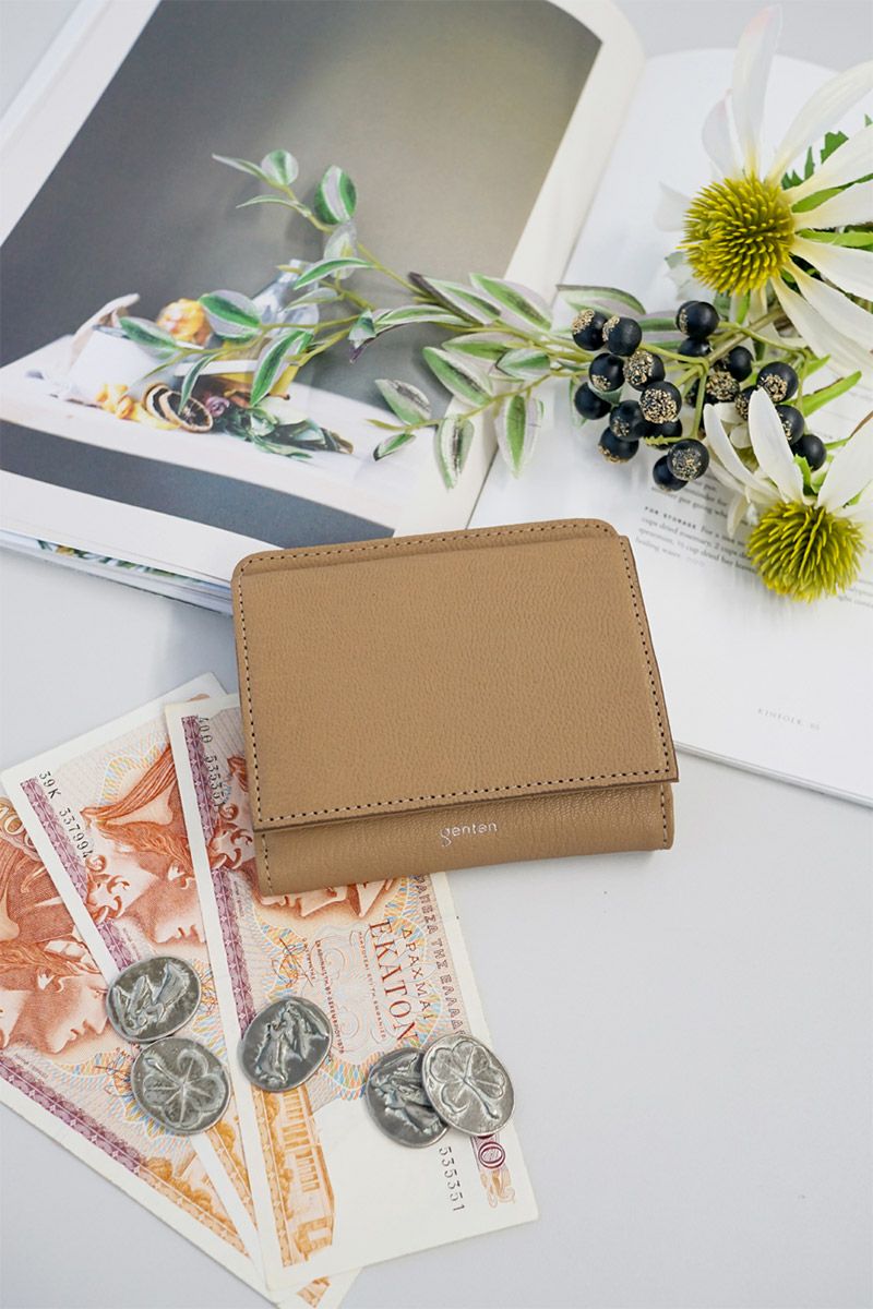 genten ゲンテン Fresco フレスコ 小銭入れ付き二つ折り財布 42742