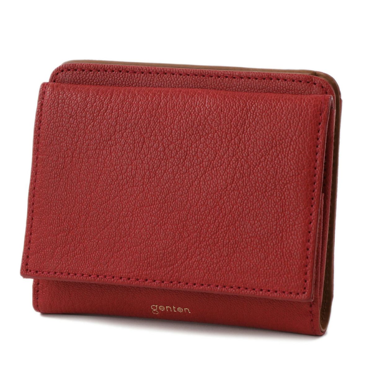 genten ゲンテン Fresco フレスコ 小銭入れ付き二つ折り財布 42742