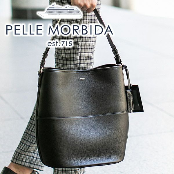 PELLE MORBIDA ペッレモルビダ <BR>Maiden Voyage メイデン ボヤージュ シュリンクレザー ショルダーバッグ PMO-MB063