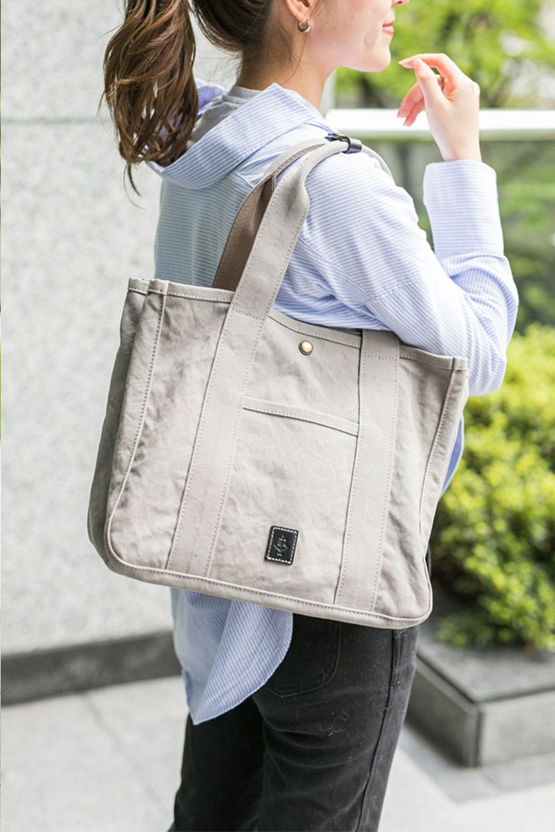 BAGGY'S ANNEX バギーズアネックス 18ozアーミーダックバイオ トートバッグ（中） LGRN-4021