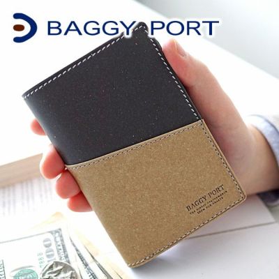 BAGGY PORT バギーポート リサイクルレザー 小銭入れ付き二つ折り財布 ZKM-602