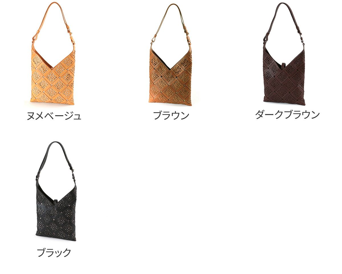 genten ゲンテン サスティナブルカットワーク ショルダーバッグ 42962