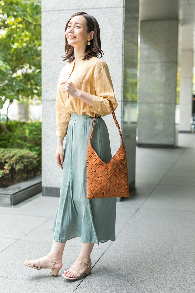 genten ゲンテン サスティナブルカットワーク ショルダーバッグ 42962