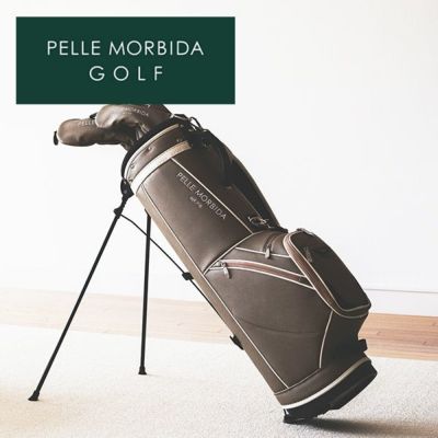PELLE MORBIDA ペッレモルビダ Golf ゴルフ スタンド キャディバッグ（ショルダーベルト付属） PMO-PG001