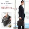 PELLE MORBIDA ペッレモルビダ Capitano キャピターノ エンボスレザー A4ブリーフケース 1室タイプ（ショルダーベルト付属） PMO-CA208