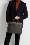 PELLE MORBIDA ペッレモルビダ Capitano キャピターノ エンボスレザー A4ブリーフケース 1室タイプ（ショルダーベルト付属） PMO-CA208