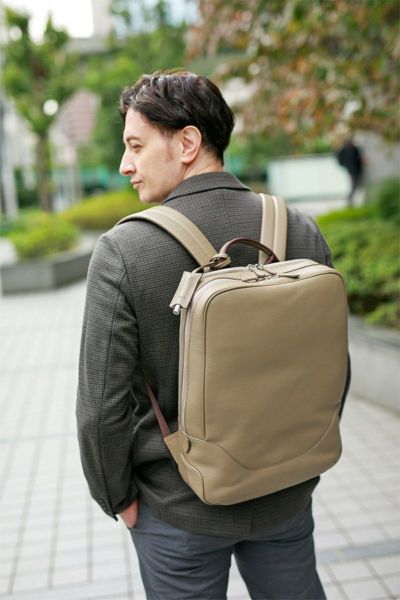 PELLE MORBIDA ペッレモルビダ Maiden Voyage メイデン ボヤージュ シュリンクレザー バックパック 2室タイプ リュックサック PMO-MB065