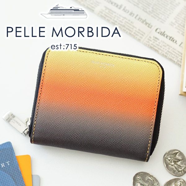 PELLE MORBIDA ペッレモルビダ Barca バルカ スペインシープ ラウンドファスナー 小銭入れ PMO-BA325VA