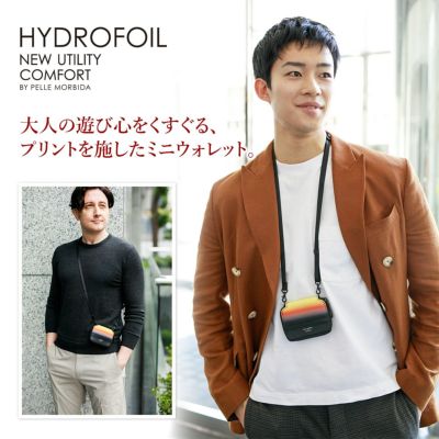 PELLE MORBIDA ペッレモルビダ HYDROFOIL ハイドロフォイル ショルダーウォレット(小) PMO-HYDBA001VA