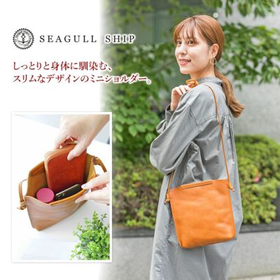 SEAGULL SHIP シーガルシップ ダブルオイル ブイアイレザー ミニ ショルダーバッグ CMAK-1031