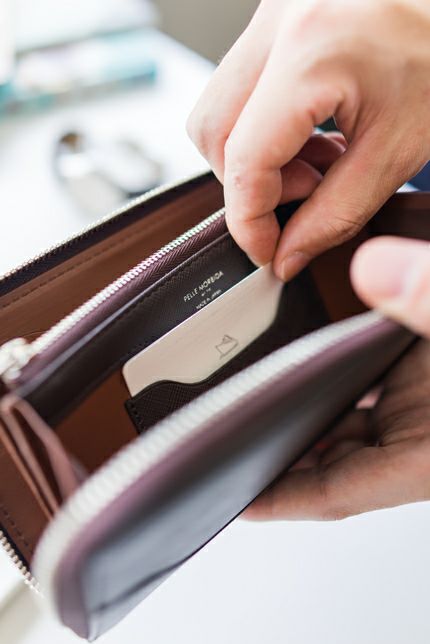 PELLE MORBIDA ペッレモルビダ Barca バルカ エンボスレザー ラウンドファスナー 小銭入れ付き 長財布 (中) PMO-BA111