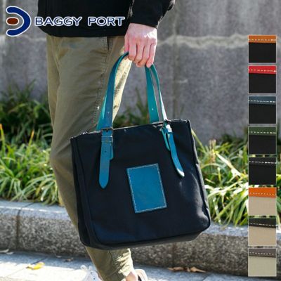 BAGGY PORT バギーポート 10号高密度帆布 BLACK ブラック トートバッグ（小） YNM-418
