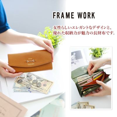 FRAME WORK フレームワーク ビット 小銭入れ付き長財布 0044011