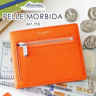 PELLE MORBIDA ペッレモルビダ Barca バルカ エンボスレザー コンパクトウォレット PMO-BA329