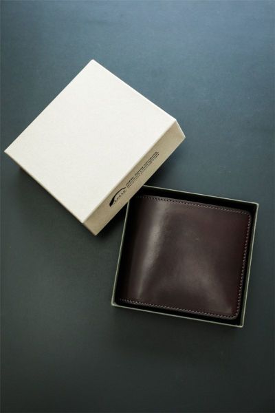 CORBO. コルボ -SLATE- Horween shell cordovan スレート ホーウィンシェルコードバン 小銭入れ付き二つ折り財布 1LL-1501