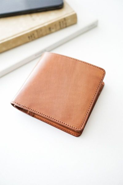 CORBO. コルボ -SLATE- Horween shell cordovan スレート ホーウィンシェルコードバン 小銭入れ付き二つ折り財布 1LL-1501