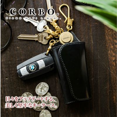 CORBO. コルボ -SLATE- Horween shell cordovan スレート ホーウィンシェルコードバン キーケース 1LL-1502