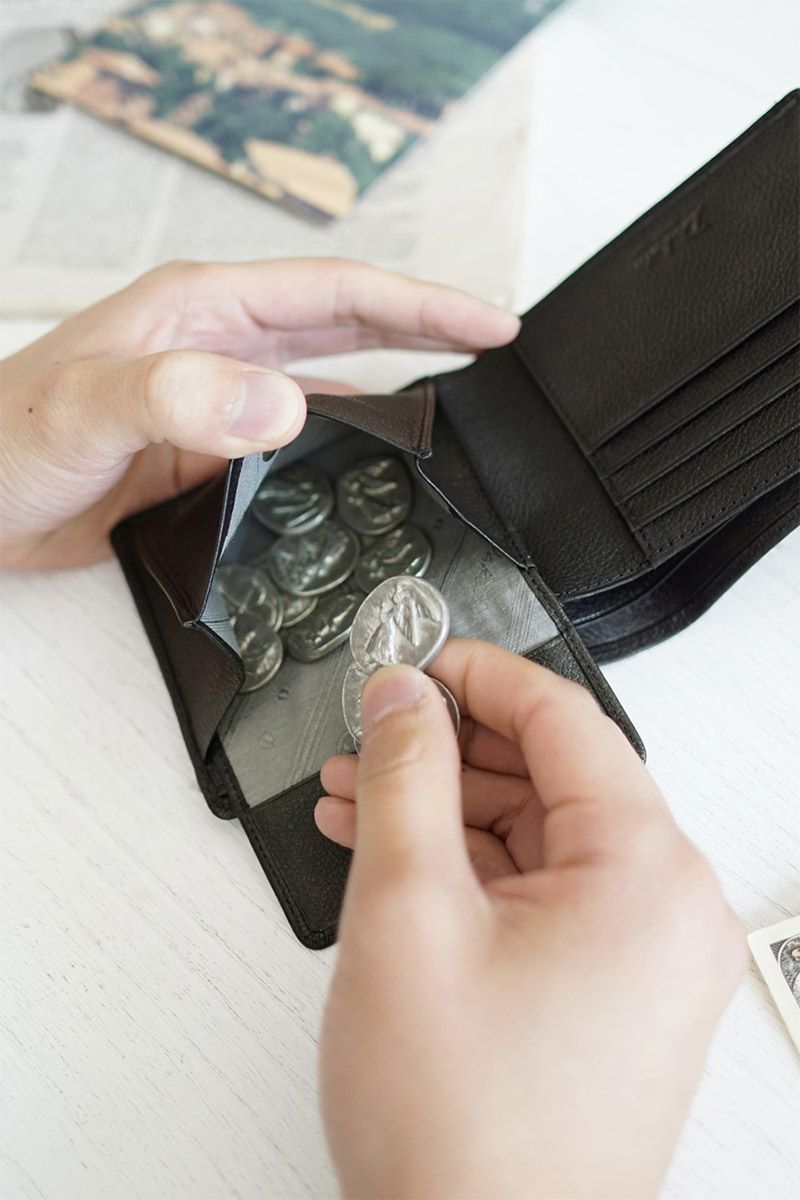 Dakota BLACK LABEL ダコタ ブラックレーベル リバーV 小銭入れ付き二つ折り財布 0620721 (0625701)