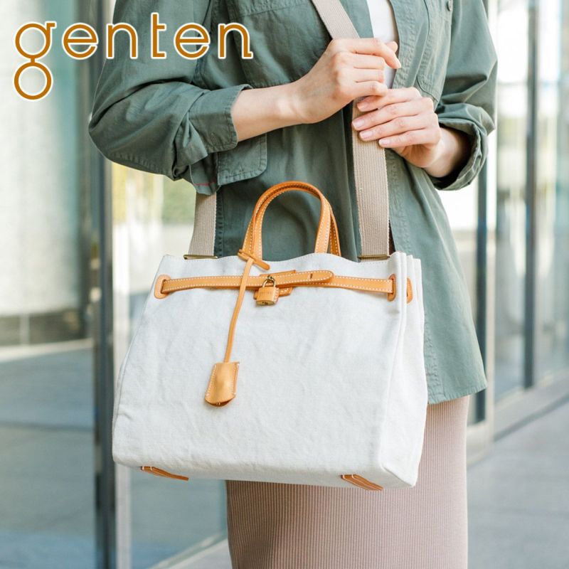 【美品】genten ゲンテン 2way ショルダーバッグ