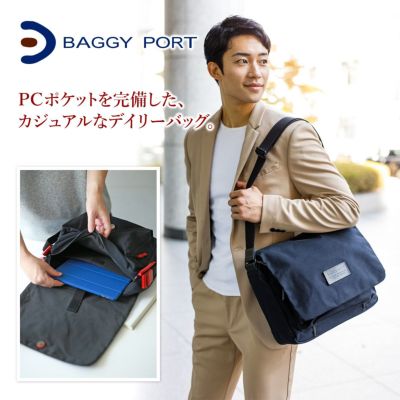 BAGGY PORT バギーポート 10号高密度帆布 BLACK ブラック ショルダーバッグ YNM-419