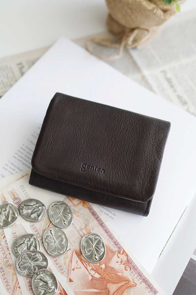 genten ゲンテン GOAT BASIC（ゴートベーシック） 小銭入れ付き二つ折り財布 43263