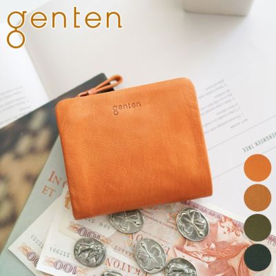 genten ゲンテン GOAT BASIC（ゴートベーシック） 小銭入れ付き二つ折り財布 43265