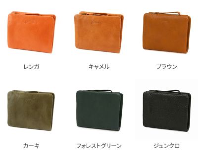 genten ゲンテン GOAT BASIC（ゴートベーシック） 小銭入れ付き二つ折り財布 43265