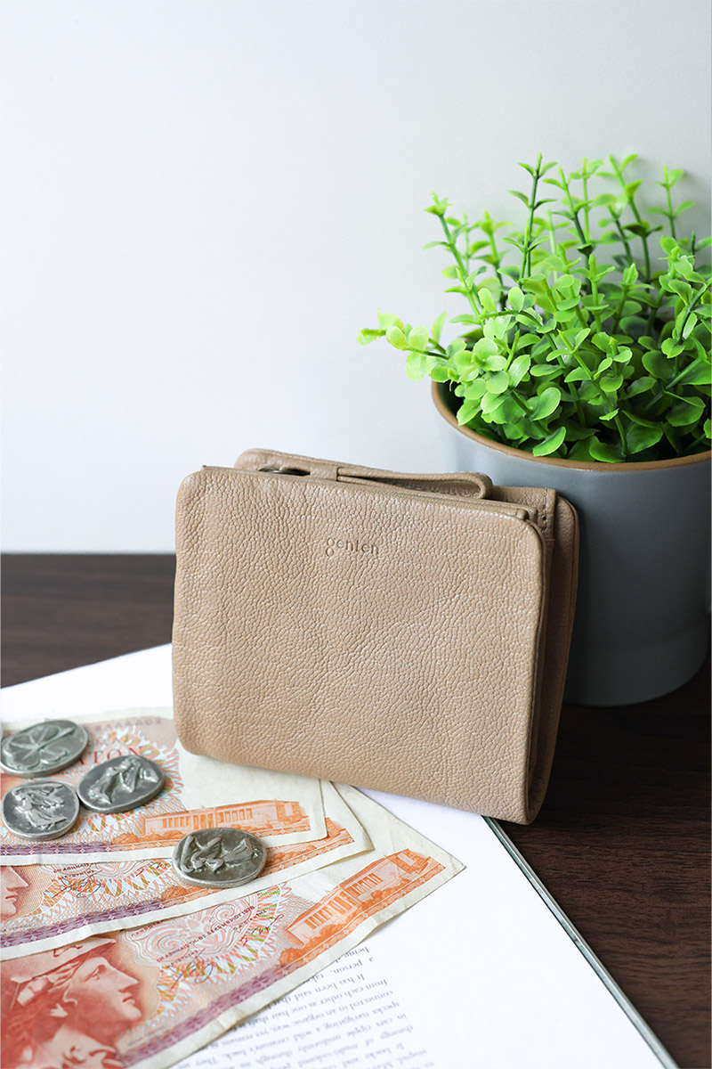 genten ゲンテン GOAT BASIC（ゴートベーシック） 小銭入れ付き二つ折り財布 43265