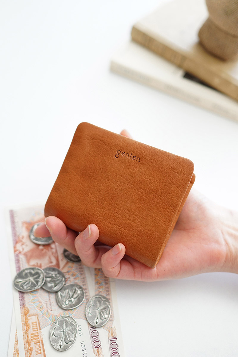 genten ゲンテン GOAT BASIC ゴートベーシック 小銭入れ付き二つ折り