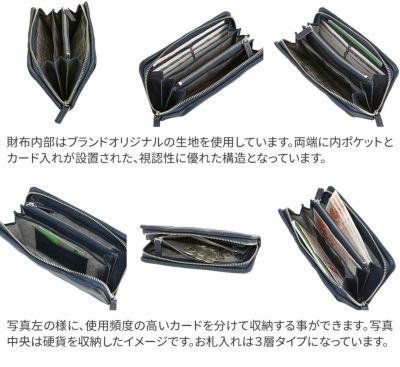 Dakota BLACK LABEL ダコタ ブラックレーベル ライド 小銭入れ付き長財布（ラウンドファスナー式） 0620614