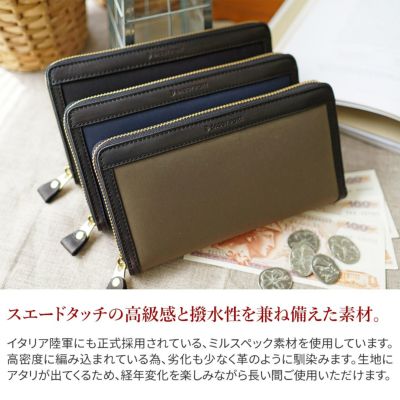 BAGGY PORT バギーポート 高密度ミリクロス 小銭入れ付き長財布（ラウンドファスナー式） ZKM-450